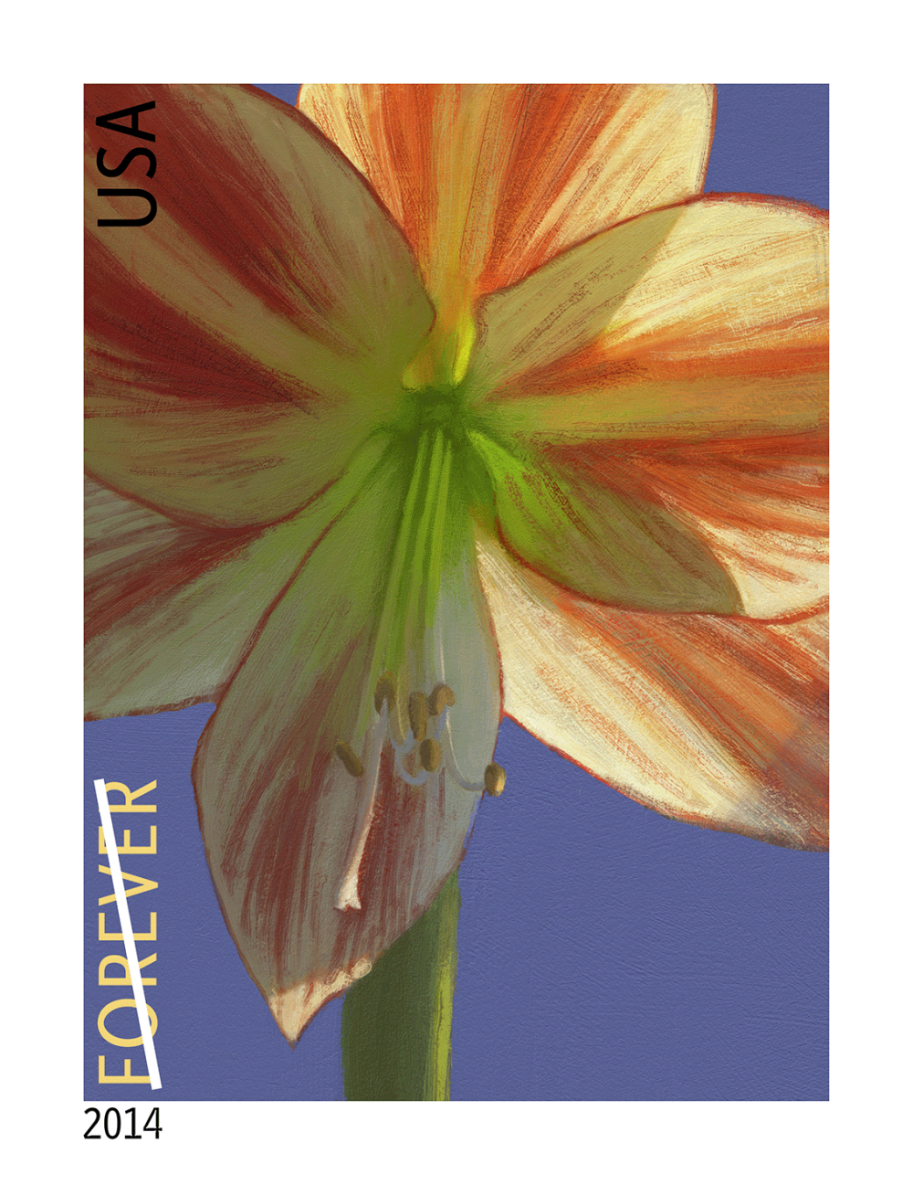 2014 Winter Flowers Stamps - Forever Stamps