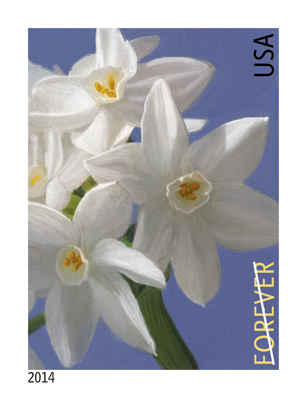 2014 Winter Flowers Stamps - Forever Stamps