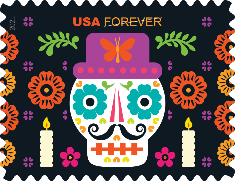 2021 Day of the Dead stamps - Forever Stamps