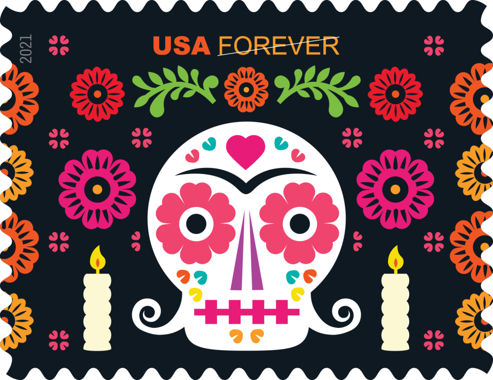 2021 Day of the Dead stamps - Forever Stamps