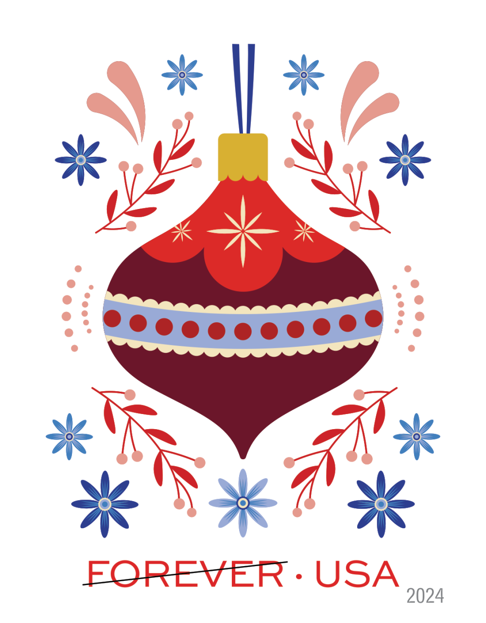 2024 Holiday Joy Stamps - Forever Stamps