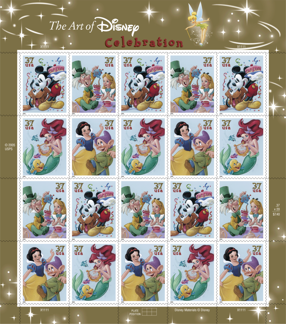 2005 37¢ Art Of Disney Celebration Stamps - Forever Stamps