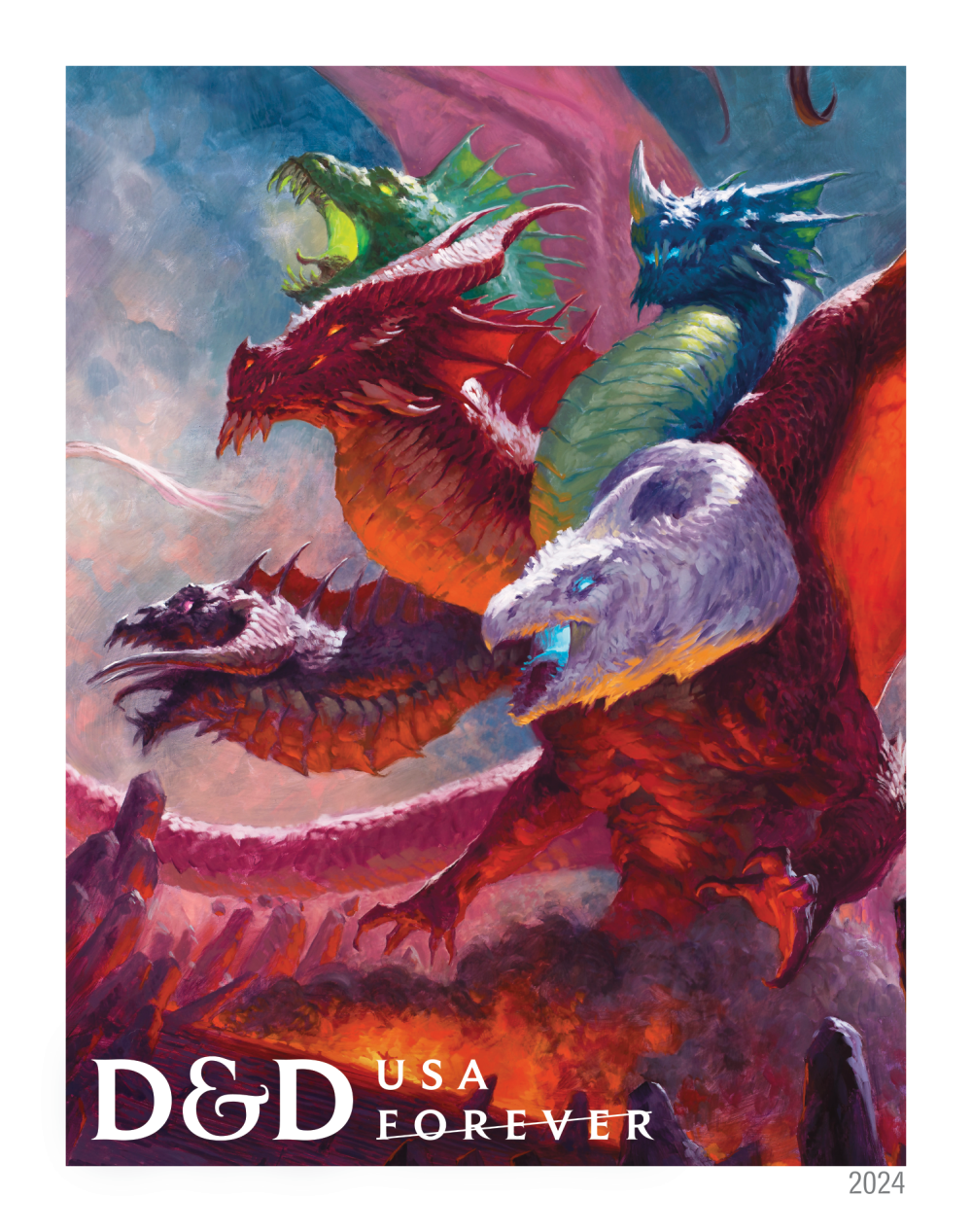 2024 Dungeons & Dragons Stamps - Forever Stamps