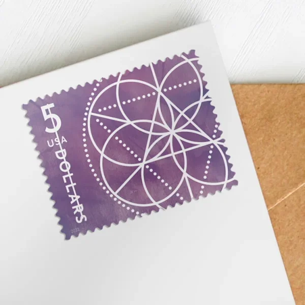2022 $5 Floral Geometry Stamps - Forever Stamps