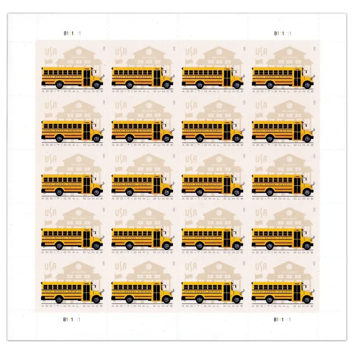 2023 School Bus Stamps - Forever Stamps