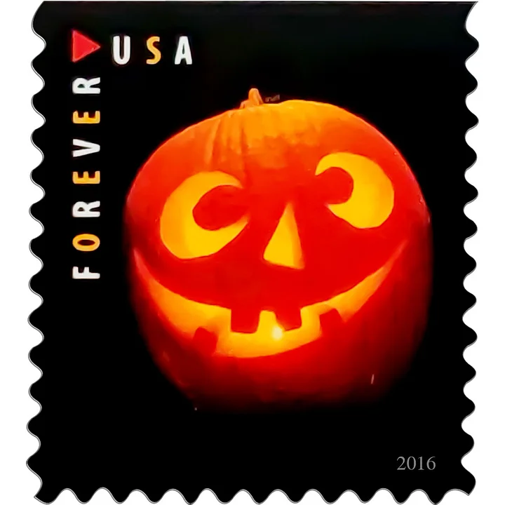 2016 Jack-o’-Lanterns Stamps - Forever Stamps