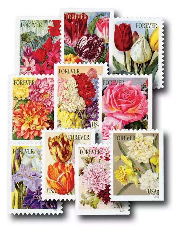 2016 Botanical Art Stamps - Forever Stamps