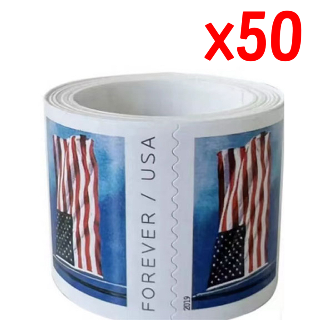 2019 U.S. Flag Forever Stamps 50 Rolls - Forever Stamps