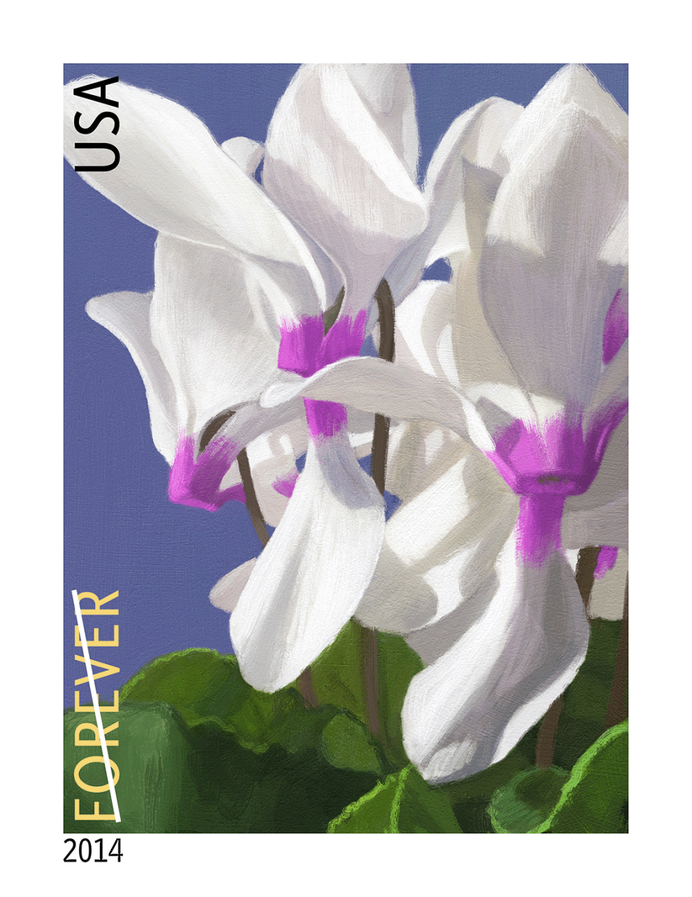 2014 Winter Flowers Stamps - Forever Stamps