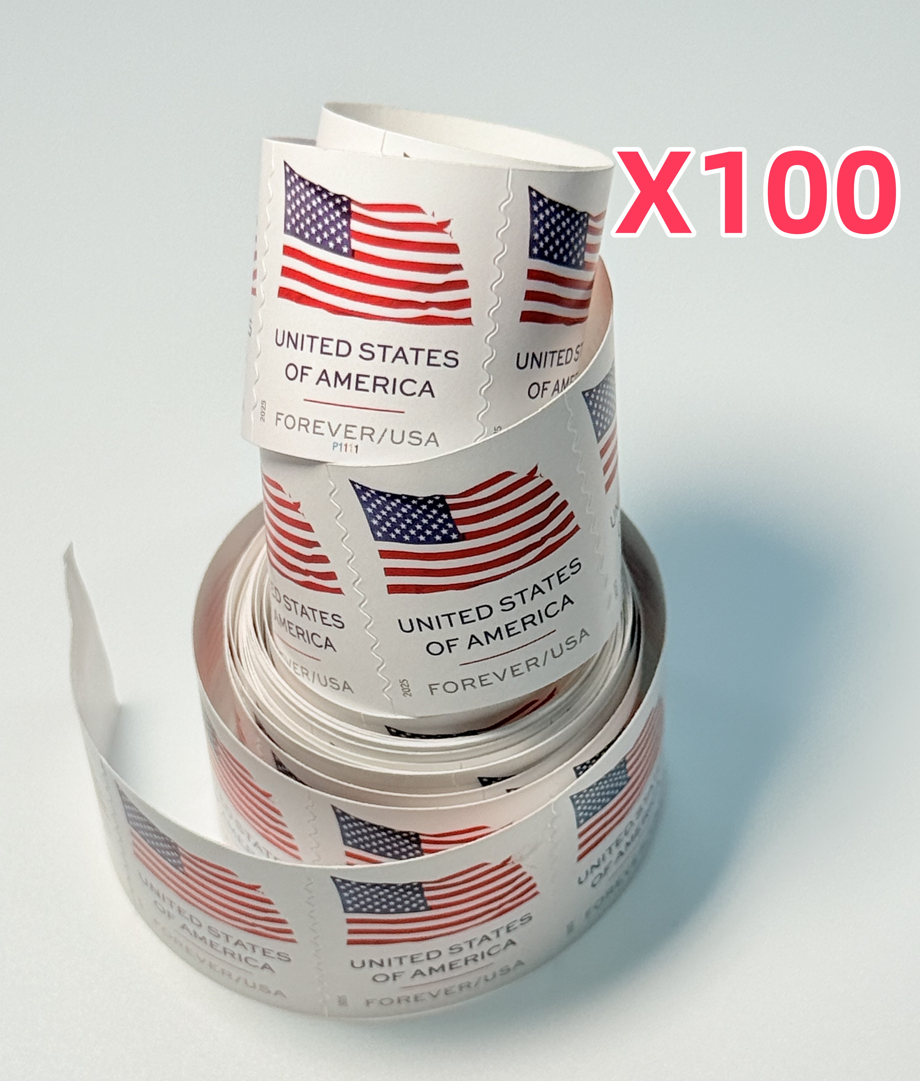 2025 U.S. Flag Stamps 100 rolls - Forever Stamps