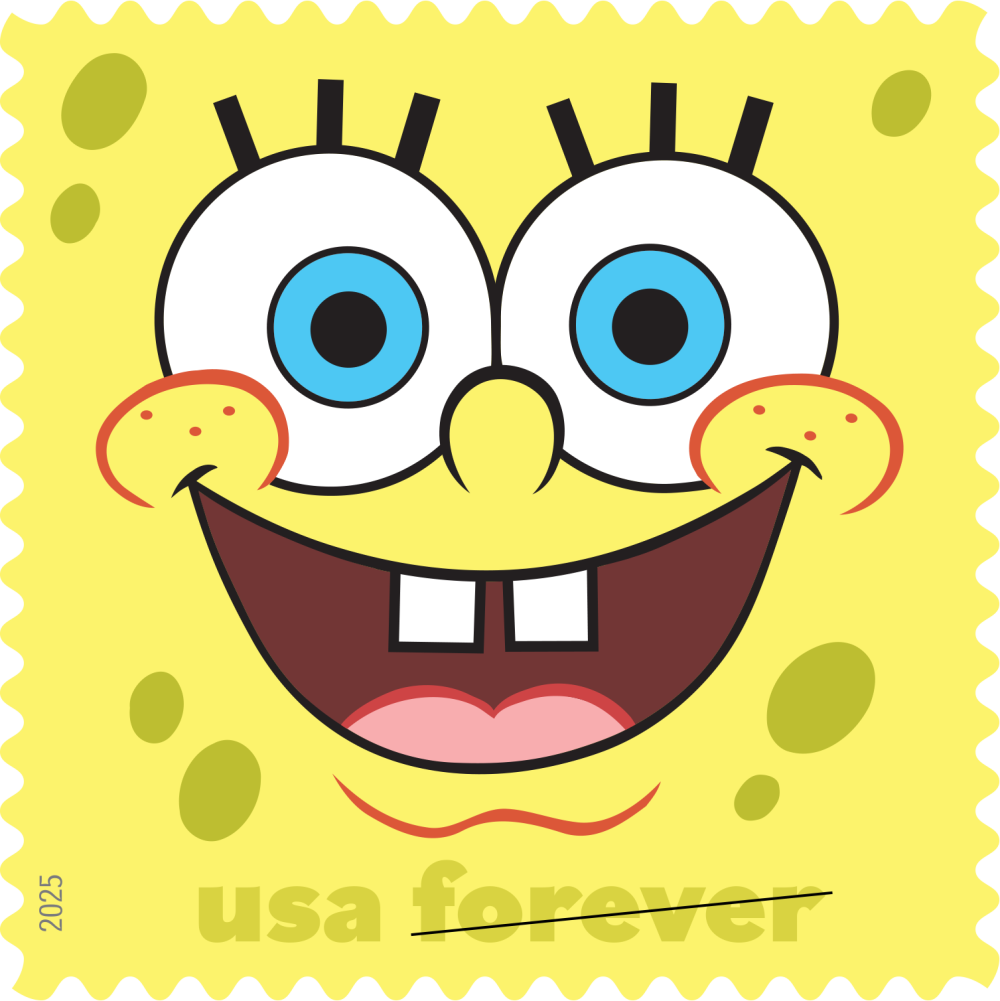 2025 SpongeBob Squarepants Stamps 80 pcs - Forever Stamps