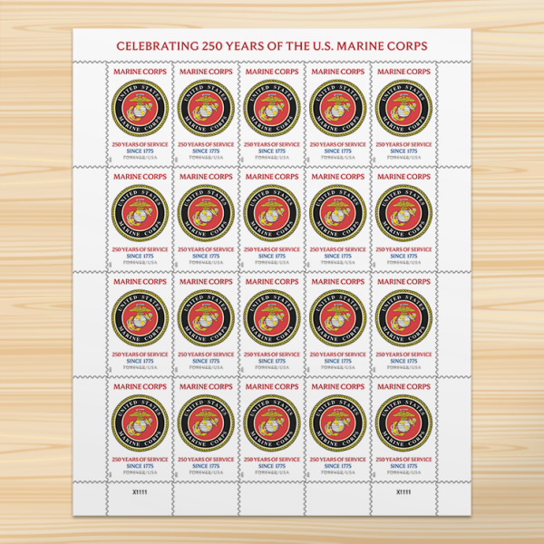 2025 U.S. Marine Corps 250th Stamps - Forever Stamps